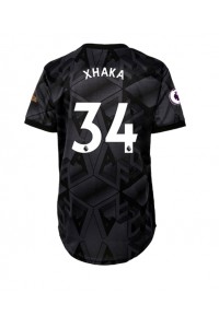 Arsenal Granit Xhaka #34 Fotballdrakt Borte Klær Dame 2022-23 Korte ermer